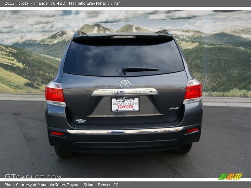 Magnetic Gray Metallic / Ash 2013 Toyota Highlander V6 4WD