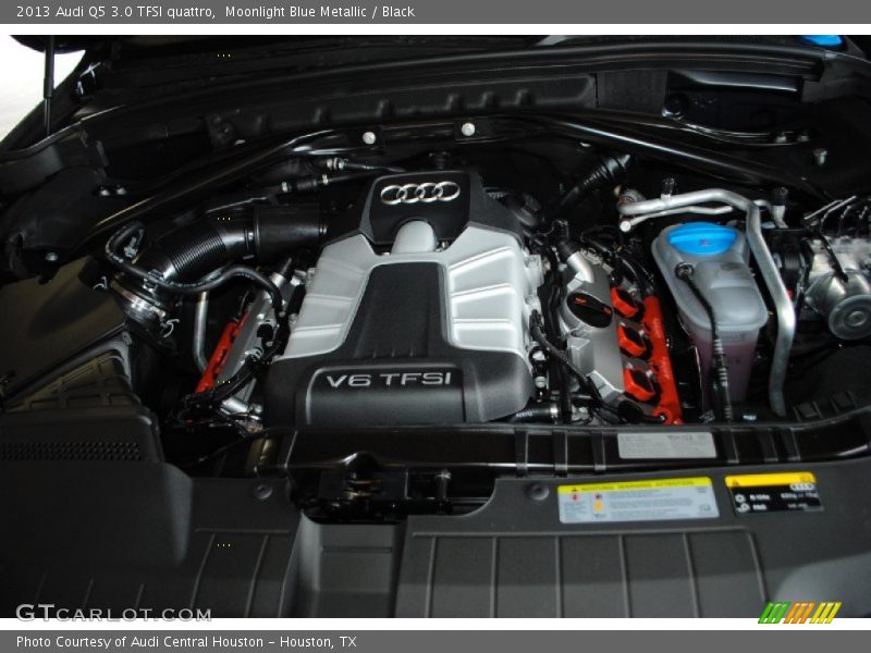 Moonlight Blue Metallic / Black 2013 Audi Q5 3.0 TFSI quattro