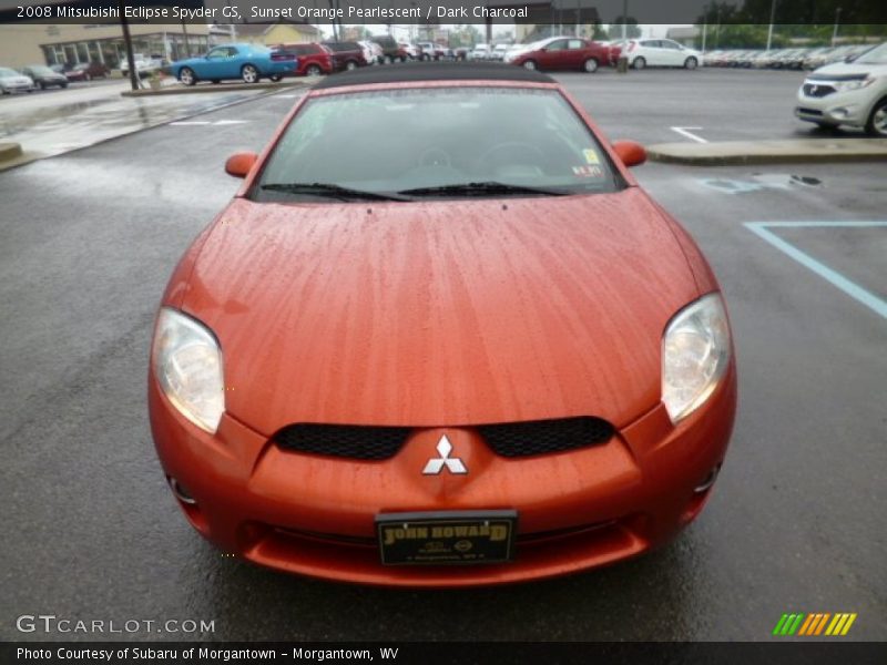 Sunset Orange Pearlescent / Dark Charcoal 2008 Mitsubishi Eclipse Spyder GS