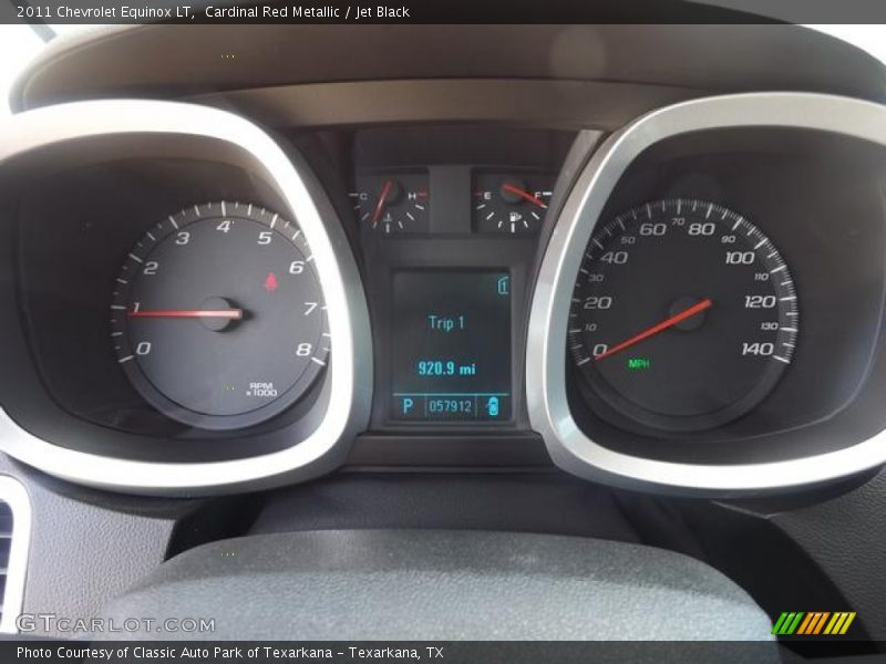 Cardinal Red Metallic / Jet Black 2011 Chevrolet Equinox LT
