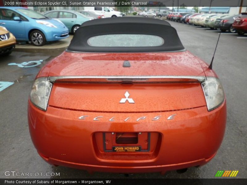 Sunset Orange Pearlescent / Dark Charcoal 2008 Mitsubishi Eclipse Spyder GS