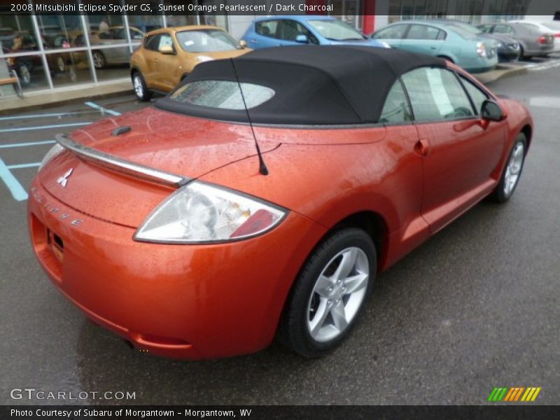 Sunset Orange Pearlescent / Dark Charcoal 2008 Mitsubishi Eclipse Spyder GS