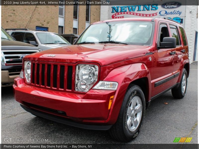 Inferno Red Crystal Pearl / Dark Slate Gray 2010 Jeep Liberty Sport 4x4