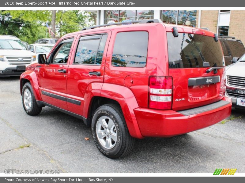 Inferno Red Crystal Pearl / Dark Slate Gray 2010 Jeep Liberty Sport 4x4