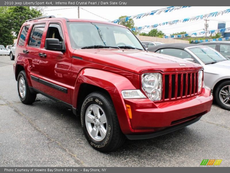 Inferno Red Crystal Pearl / Dark Slate Gray 2010 Jeep Liberty Sport 4x4