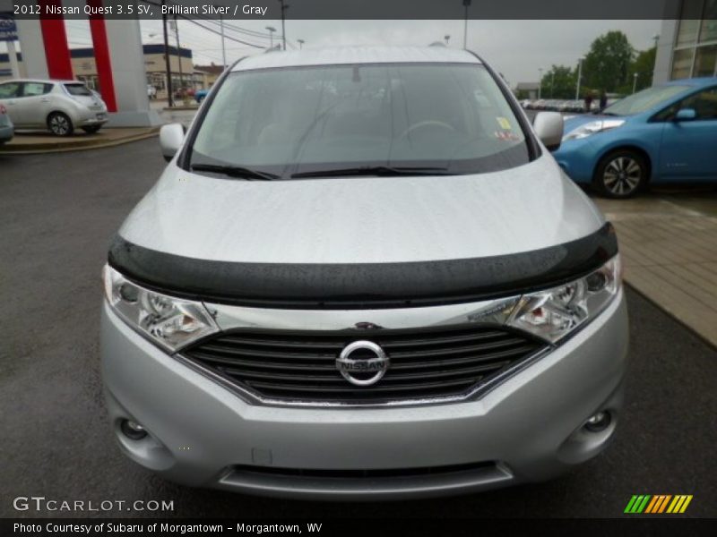 Brilliant Silver / Gray 2012 Nissan Quest 3.5 SV