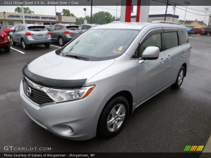 Brilliant Silver / Gray 2012 Nissan Quest 3.5 SV