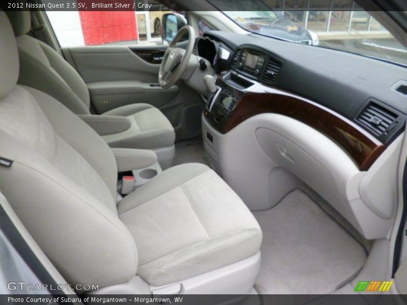 Brilliant Silver / Gray 2012 Nissan Quest 3.5 SV