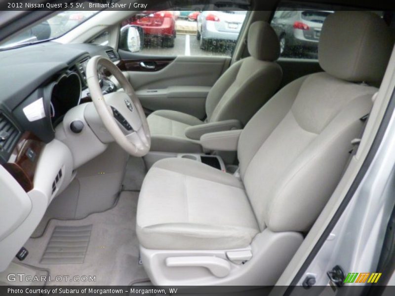Brilliant Silver / Gray 2012 Nissan Quest 3.5 SV