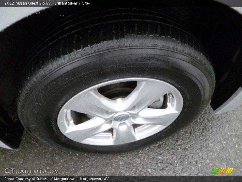 Brilliant Silver / Gray 2012 Nissan Quest 3.5 SV