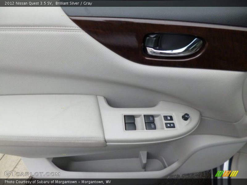 Brilliant Silver / Gray 2012 Nissan Quest 3.5 SV