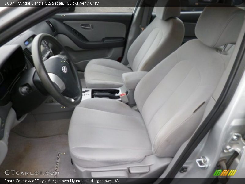 Quicksilver / Gray 2007 Hyundai Elantra GLS Sedan