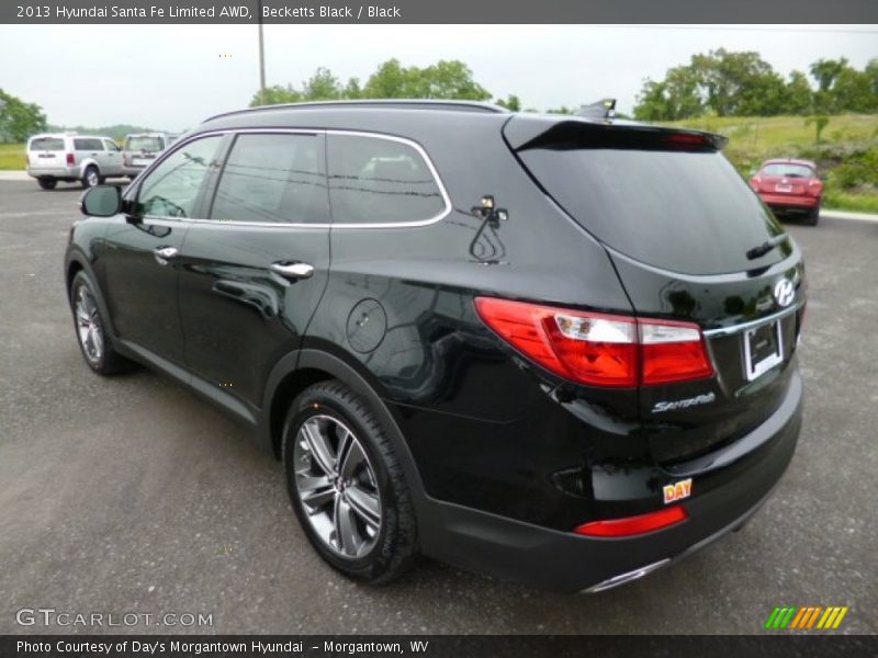 Becketts Black / Black 2013 Hyundai Santa Fe Limited AWD