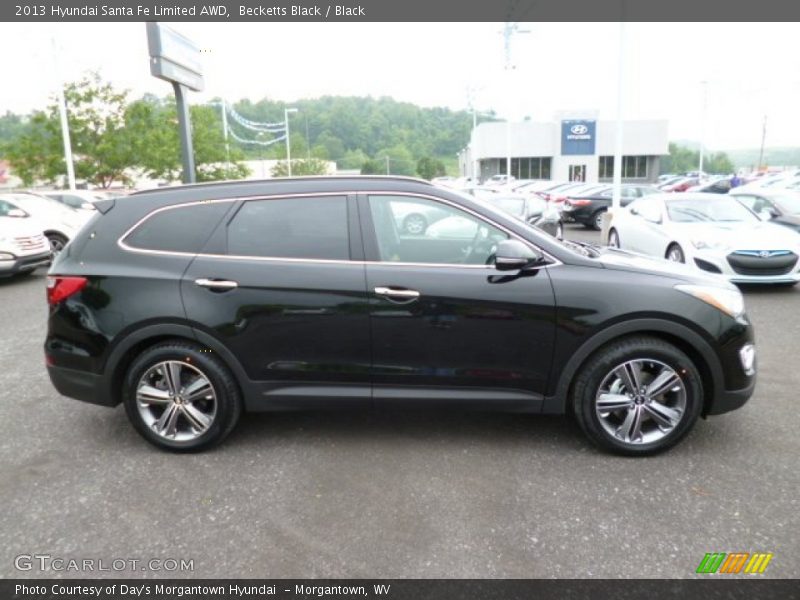 Becketts Black / Black 2013 Hyundai Santa Fe Limited AWD
