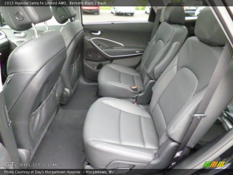 Rear Seat of 2013 Santa Fe Limited AWD