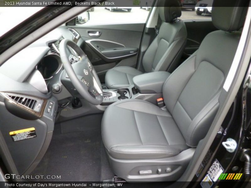 Front Seat of 2013 Santa Fe Limited AWD