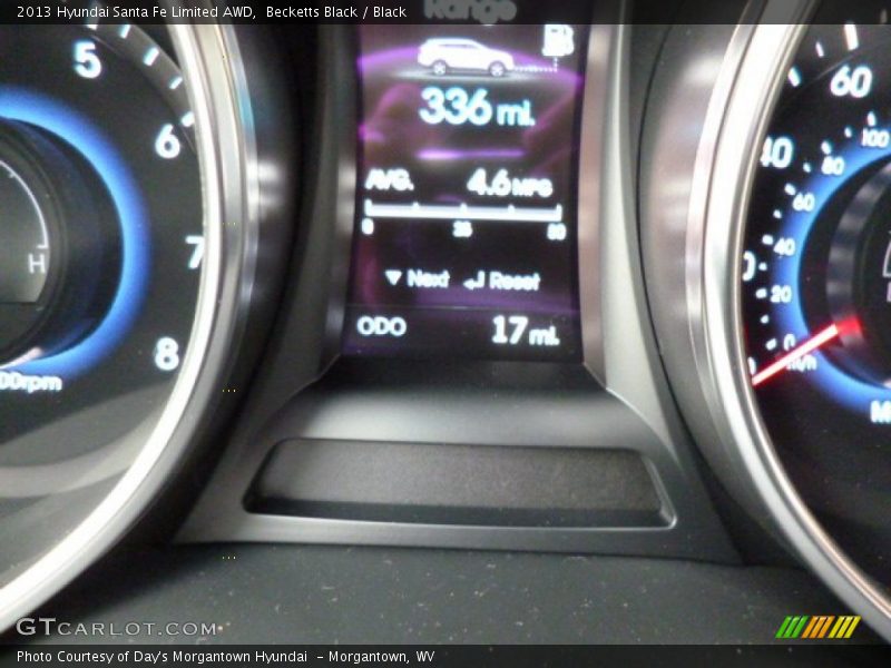 Becketts Black / Black 2013 Hyundai Santa Fe Limited AWD