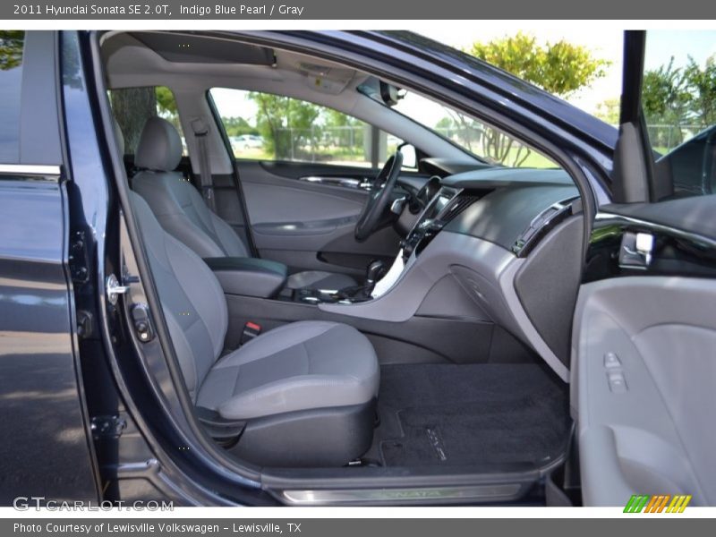 Indigo Blue Pearl / Gray 2011 Hyundai Sonata SE 2.0T