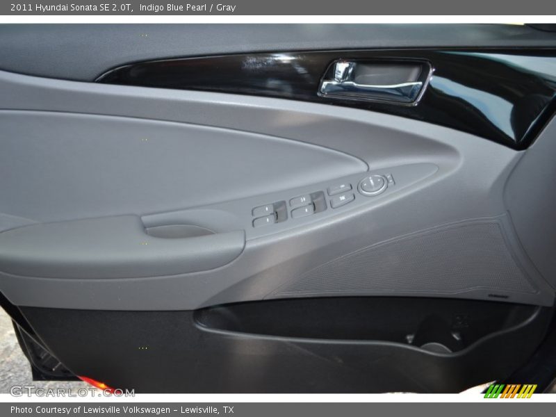 Indigo Blue Pearl / Gray 2011 Hyundai Sonata SE 2.0T