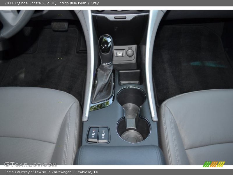 Indigo Blue Pearl / Gray 2011 Hyundai Sonata SE 2.0T