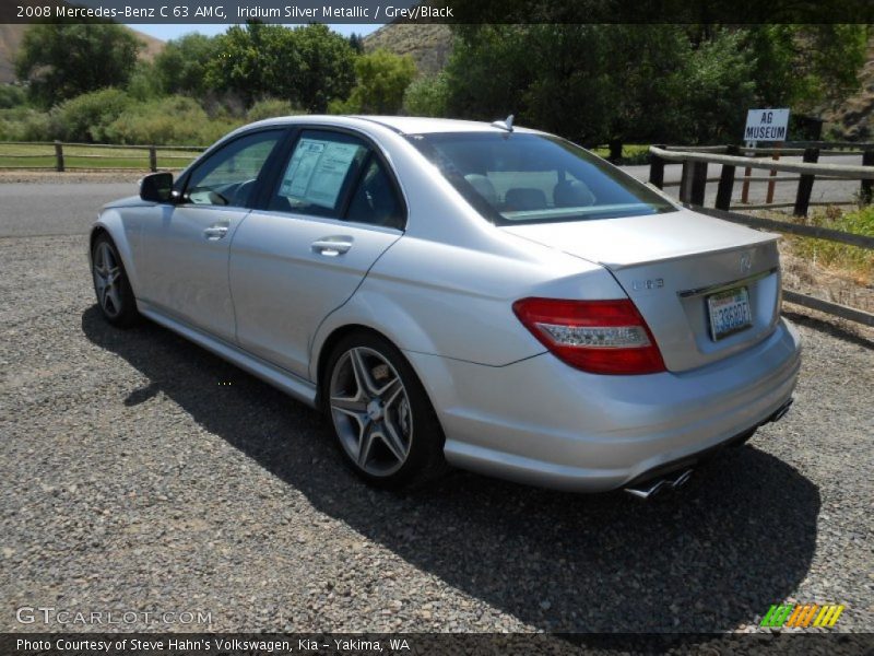 Iridium Silver Metallic / Grey/Black 2008 Mercedes-Benz C 63 AMG