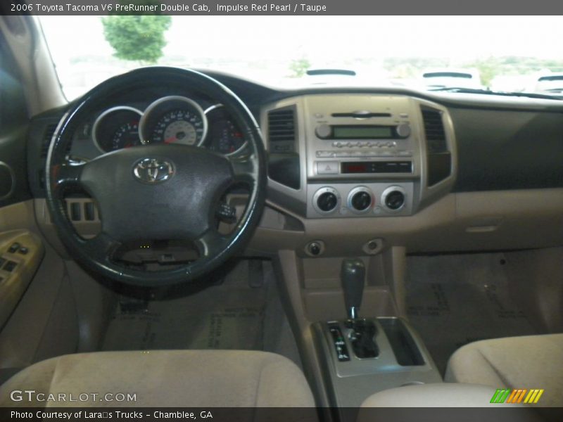Impulse Red Pearl / Taupe 2006 Toyota Tacoma V6 PreRunner Double Cab