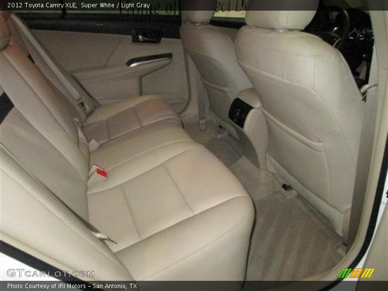 Super White / Light Gray 2012 Toyota Camry XLE