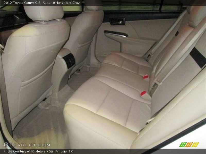 Super White / Light Gray 2012 Toyota Camry XLE