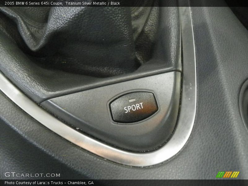 Titanium Silver Metallic / Black 2005 BMW 6 Series 645i Coupe