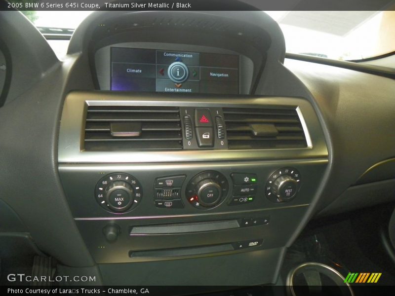 Titanium Silver Metallic / Black 2005 BMW 6 Series 645i Coupe