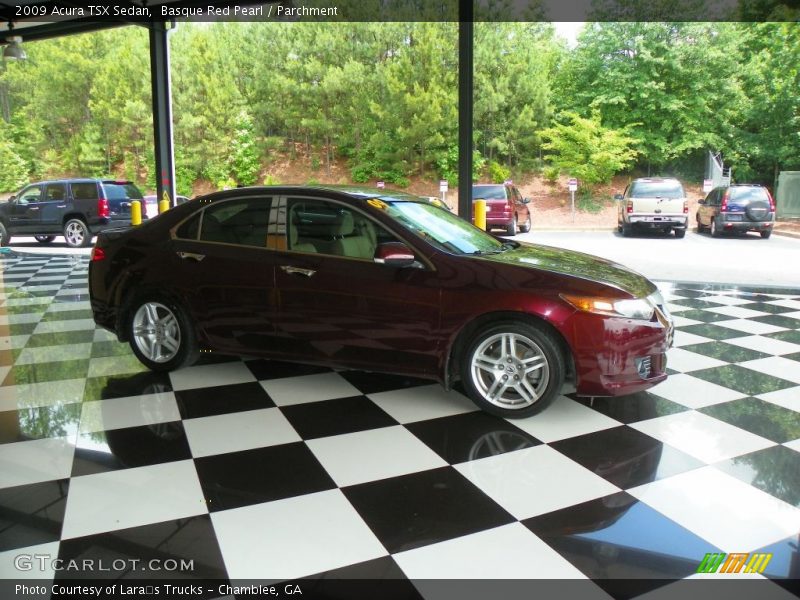 Basque Red Pearl / Parchment 2009 Acura TSX Sedan