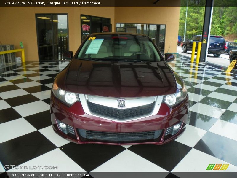 Basque Red Pearl / Parchment 2009 Acura TSX Sedan