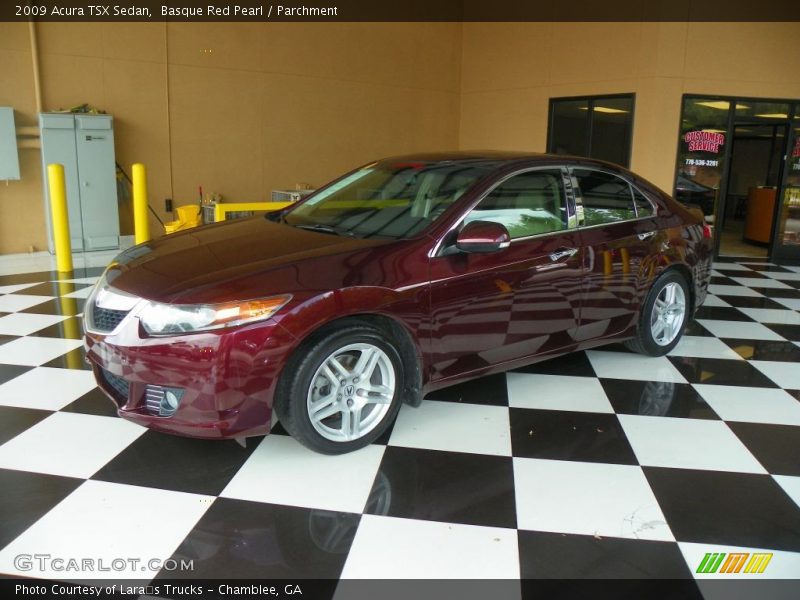 Basque Red Pearl / Parchment 2009 Acura TSX Sedan