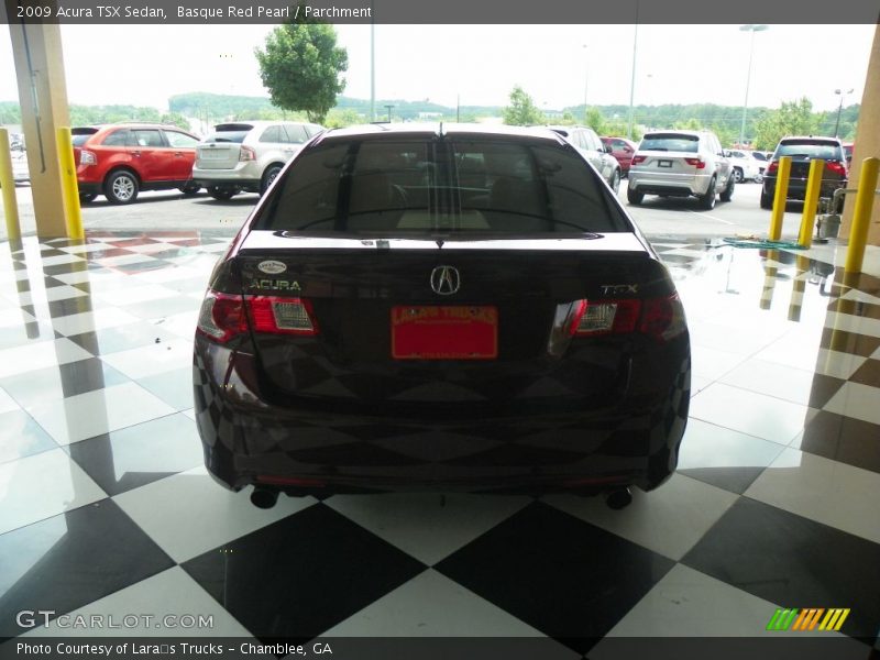 Basque Red Pearl / Parchment 2009 Acura TSX Sedan