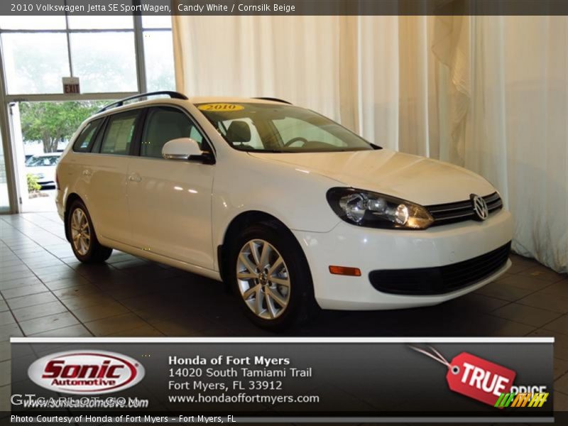 Candy White / Cornsilk Beige 2010 Volkswagen Jetta SE SportWagen