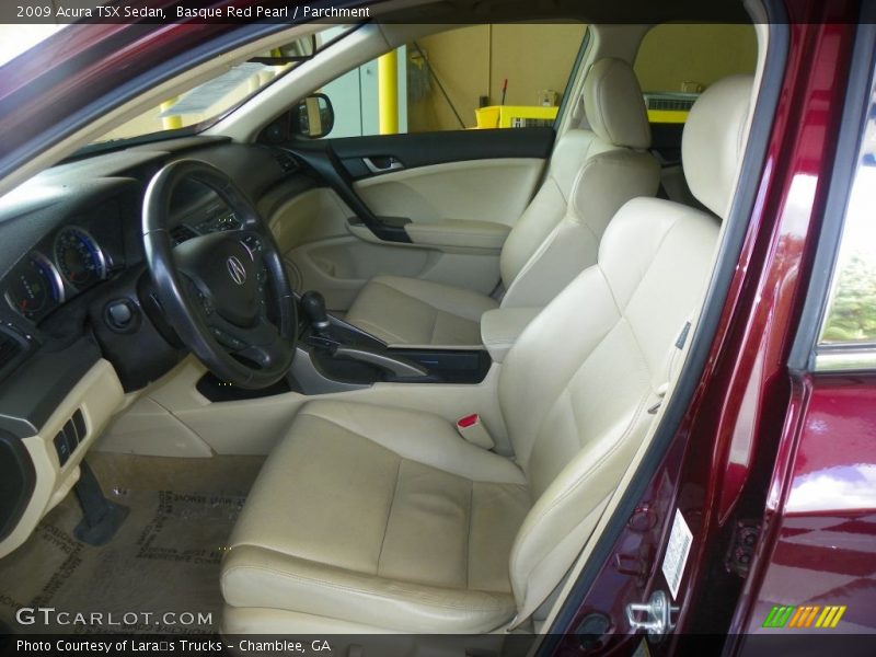 Basque Red Pearl / Parchment 2009 Acura TSX Sedan