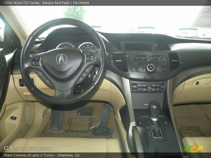 Basque Red Pearl / Parchment 2009 Acura TSX Sedan