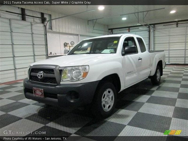 Super White / Graphite Gray 2011 Toyota Tacoma Access Cab