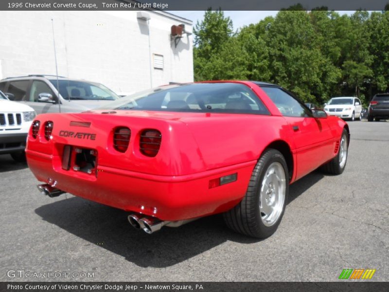 Torch Red / Light Beige 1996 Chevrolet Corvette Coupe