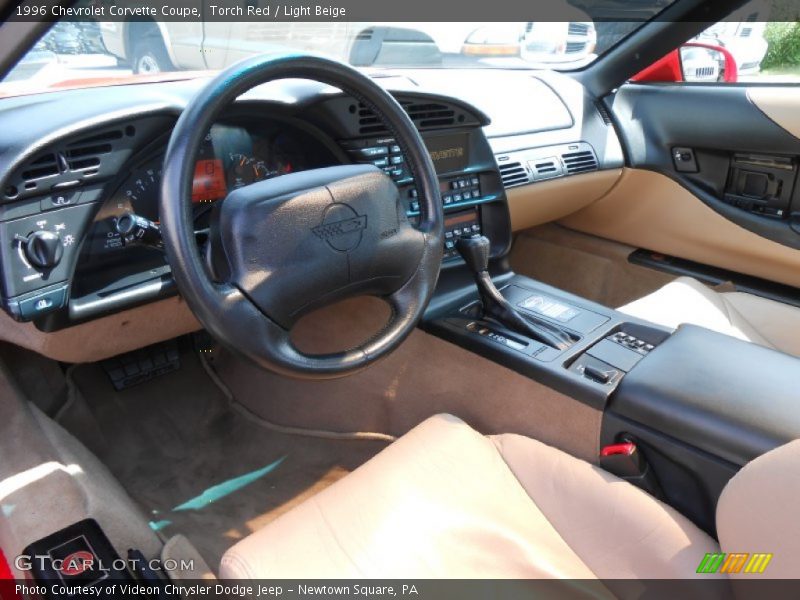 Torch Red / Light Beige 1996 Chevrolet Corvette Coupe