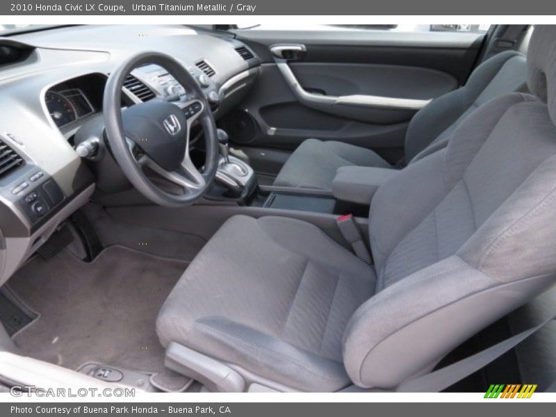 Urban Titanium Metallic / Gray 2010 Honda Civic LX Coupe