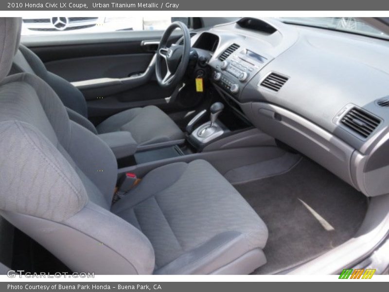 Urban Titanium Metallic / Gray 2010 Honda Civic LX Coupe