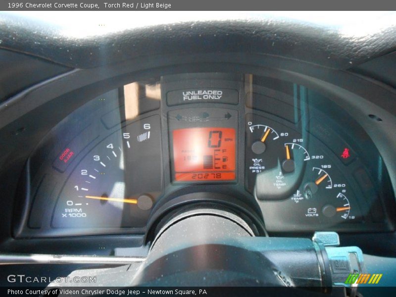 Torch Red / Light Beige 1996 Chevrolet Corvette Coupe