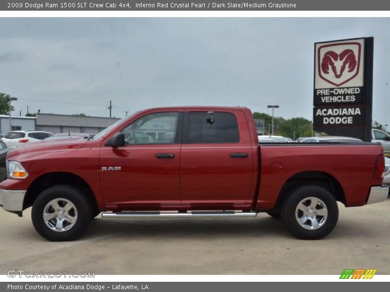 Inferno Red Crystal Pearl / Dark Slate/Medium Graystone 2009 Dodge Ram 1500 SLT Crew Cab 4x4