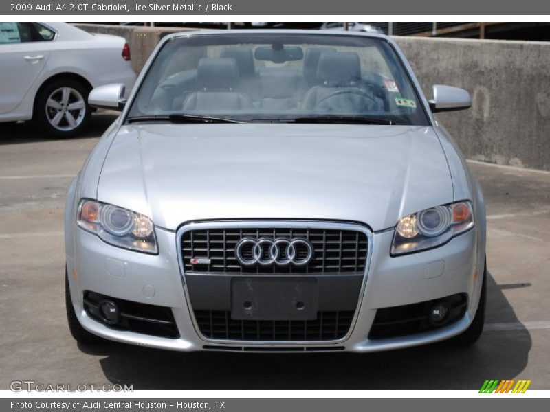 Ice Silver Metallic / Black 2009 Audi A4 2.0T Cabriolet