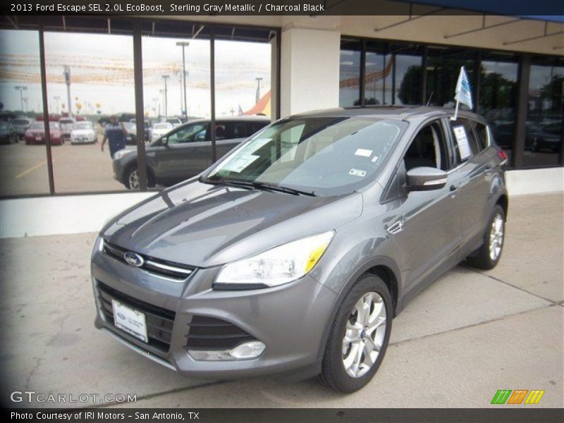 Sterling Gray Metallic / Charcoal Black 2013 Ford Escape SEL 2.0L EcoBoost