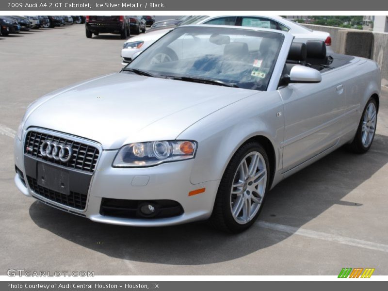 Ice Silver Metallic / Black 2009 Audi A4 2.0T Cabriolet