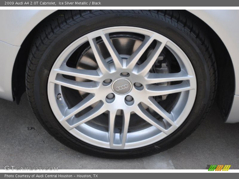 Ice Silver Metallic / Black 2009 Audi A4 2.0T Cabriolet