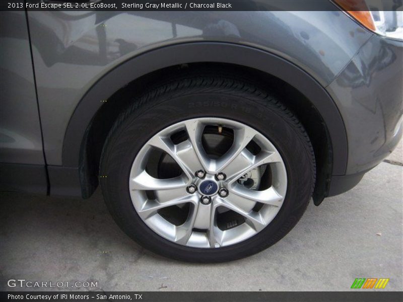 Sterling Gray Metallic / Charcoal Black 2013 Ford Escape SEL 2.0L EcoBoost