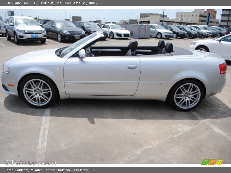 Ice Silver Metallic / Black 2009 Audi A4 2.0T Cabriolet